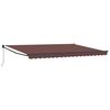 vidaXL Manual Retractable Awning Brown 4 x 2 m