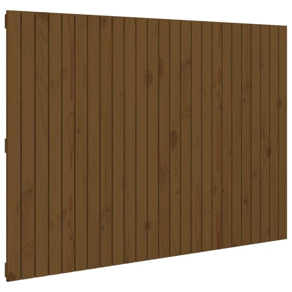 vidaXL Wall Headboard Honey Brown 159.5x3x110 cm Solid Wood Pine