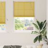 vidaXL Roller Blind with Curtains Manual Yellow 120 x 220 cm Bamboo