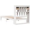 vidaXL Bookcase Bed without Mattress White 75x190cm Solid Wood Pine