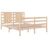 vidaXL Bed Frame without Mattress 120x190 cm Small Double Solid Wood Pine