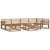 vidaXL Outdoor Sofa Set 7 pcs Natural Solid Acacia Wood