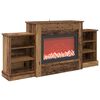 vidaXL Electric Fireplace Old Wood 140 x 30 x 67 cm Engineered wood
