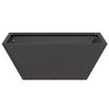 vidaXL Garden Planter Black 40 x 40 x 15 cm Cold-rolled Steel