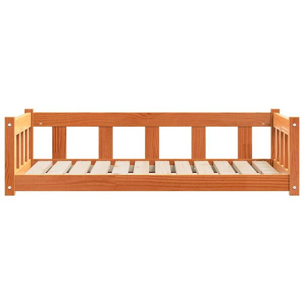 vidaXL Dog Bed with Storage Wax Brown 100 x 70 x 28 cm Solid Pine Wood