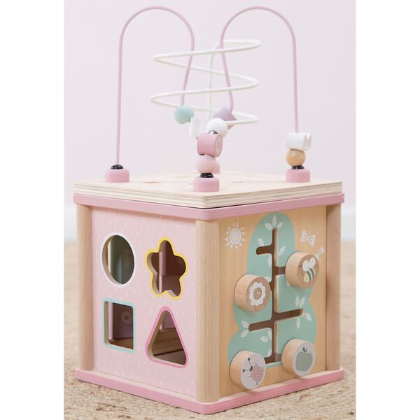Little Dutch Activity Cube Wood Pink LD4427