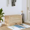 vidaXL Wall-mounted Shoe Cabinet Sonoma Oak 70x35x38 cm Engineered Wood