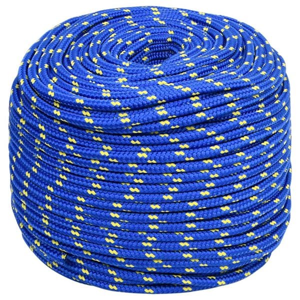 vidaXL Boat Rope Blue 10 mm 500 m Polypropylene
