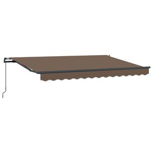 vidaXL Retractable Awning Taupe 2.5 x 2 m Fabric