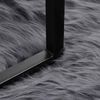 vidaXL Faux Sheepskin Rug Tafalla Anthracite &Oslash; 120 cm Polyester