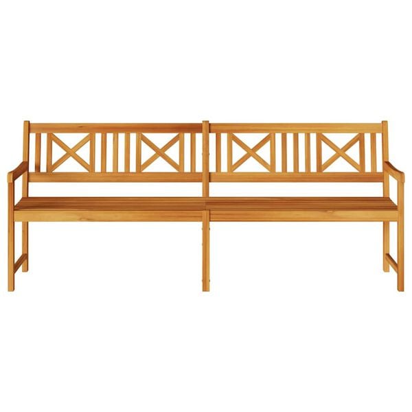 vidaXL Garden Bench Brown 220 x 56 x 90 cm Solid Acacia Wood