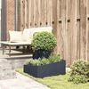 vidaXL Garden Planter Anthracite 60 x 60 x 50 cm Cold-rolled Steel