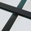 vidaXL Sliding Door ESG Glass and Aluminium 76x205 cm Black