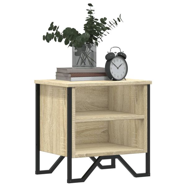 vidaXL Bedside Cabinet Sonoma Oak 2 pcs 40x30x40 cm Engineered Wood