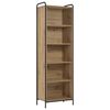 vidaXL Book Cabinet 55.5 x 33 x 174 cm Engineered Wood Artisan Oak