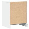 vidaXL Bedside Cabinet with LED Lights White Engineered Wood