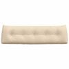 vidaXL Back Pillow Cream 160 x 24 x 50 cm Fabric