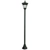 Luxform Solar LED Garden Post Light Casablanca Black 31159