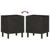 vidaXL Bedside Cabinets 2 pcs Black 40x33x46 cm Solid Wood Mango