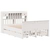 vidaXL Bookcase Bed without Mattress White 160x200 cm Solid Wood Pine
