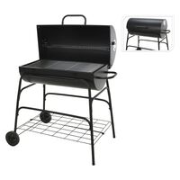 ProGarden BBQ Charcoal Grill on Wheels Cylinder Shape