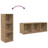 vidaXL TV Cabinet Set Wall-mounted 3 pcs Brown Engineered Wood