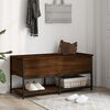 vidaXL Storage Bench Brown Oak 100x42.5x47 cm Engineered Wood