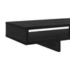 vidaXL Monitor Stand with Shelf Black 100 x 27 x 13 cm Engineered Wood