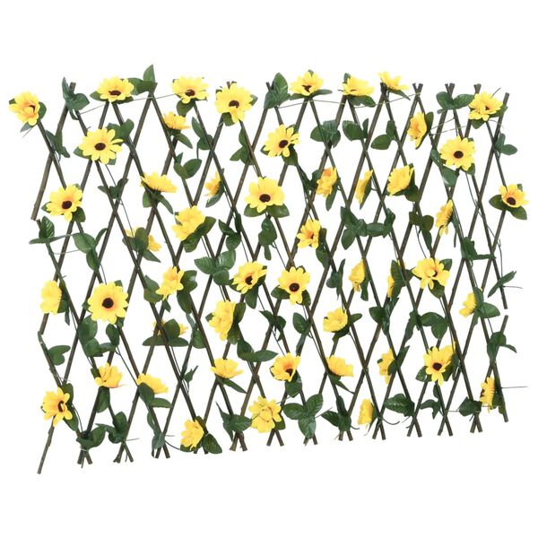 vidaXL Artificial Ivy Trellis Expandable 5 pcs Yellow 180x60 cm