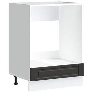 vidaXL Oven Cabinet Porto Black Engineered Wood