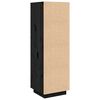 vidaXL Highboard Black 38x35x117 cm Solid Wood Pine