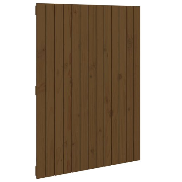 vidaXL Wall Headboard Honey Brown 82.5x3x110 cm Solid Wood Pine