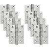 vidaXL Hinge 8 pcs 100 x 78 x 13 mm Silver Steel