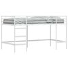 vidaXL Kids'Loft Bed Frame Plain White 90 x 200 cm Steel