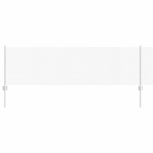 vidaXL Fence with Post Silver 0.6 x 10 m Steel