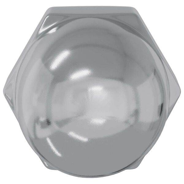 vidaXL Acorn Nuts 2 pcs Silver 12.8 x 12.8 x 6.5 cm Steel