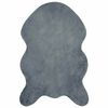 vidaXL Anti-Slip Faux Rabbit Fur Rug OLITE Anthracite 50 x 80 cm