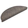 vidaXL Stair Mats Self-adhesive Sisal-Look 30 pcs 56x17x3 cm Grey and Beige