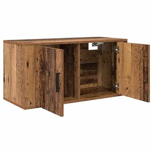 vidaXL Wall Mounted TV Cabinet Wall-mounted Old Wood 80 x 34.5 x 40 cm