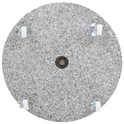vidaXL Parasol Base Granite 30 kg Round Grey