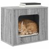 vidaXL Cat House Grey Sonoma 51 x 30 x 42.5 cm Engineered Wood
