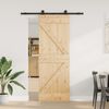 vidaXL Sliding Door with Hardware Set 70x210 cm Solid Wood Pine