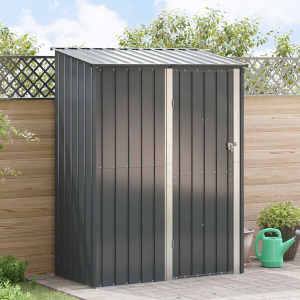 vidaXL Garden Sheds Anthracite 153.5 x 86 x 200 cm Metal