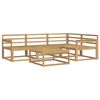 vidaXL Outdoor Sofa Set 5 pcs White Solid Acacia Wood