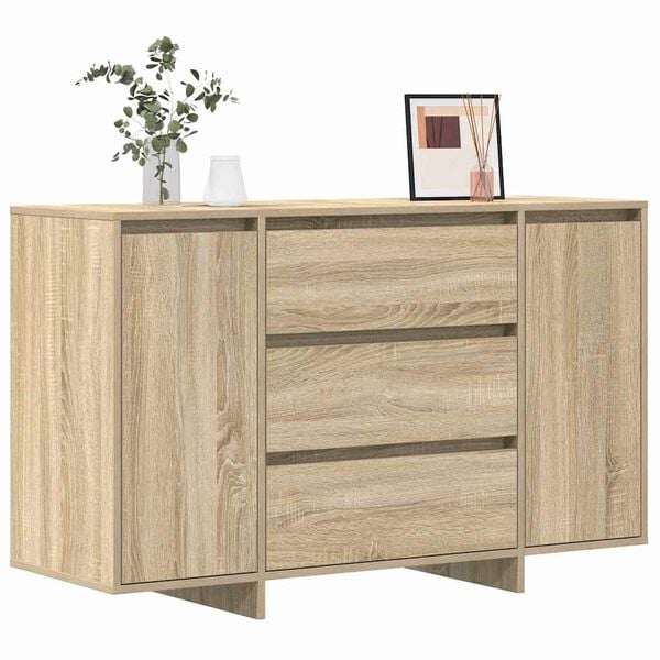vidaXL Sideboard Sonoma Oak 120 x 41 x 75 cm Engineered Wood