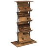 vidaXL Magazine Rack Old Wood 68 x 40 x 123.5 cm Engineered Wood