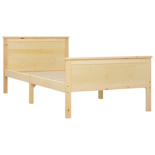 vidaXL Bed Frame without Mattress Solid Wood Pine 90x200 cm