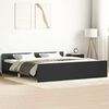 vidaXL Bed Frame without Mattress Black 160x200 cm