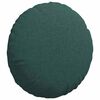 vidaXL Seat Cushions 2 pcs Dark Green &Oslash;40 x 13 cm Fabric