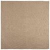 vidaXL Area Rugs Moire Square HUARTE Natural 240 x 240 cm Polyester